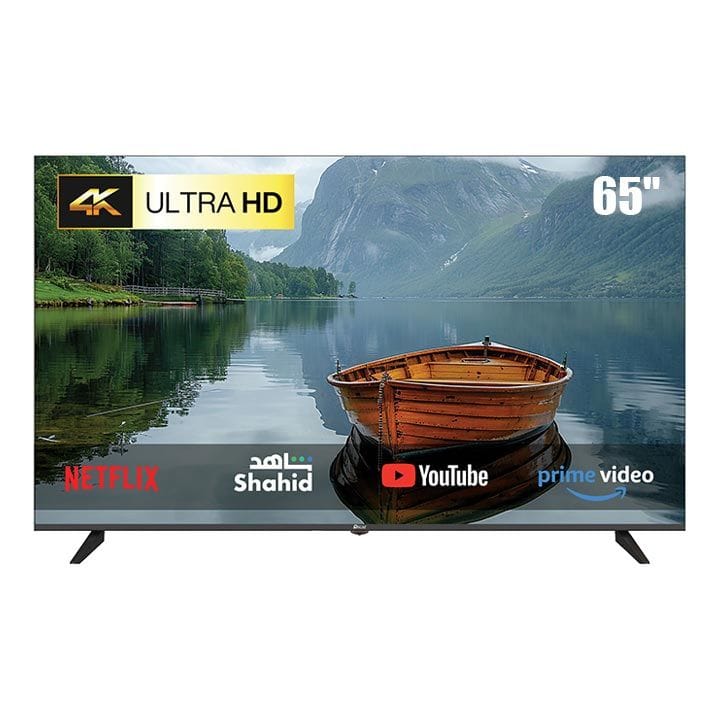 Oscar 65-Inch Frameless UHD 4K Android Smart TV, Voice Remote, Built-in Chromecast, Dolby Audio & Wi-Fi Connectivity | Black - OS65A4KPD