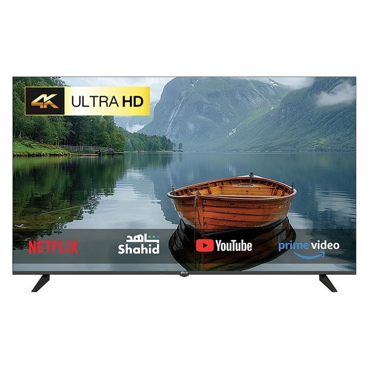 Oscar 65-Inch Frameless UHD 4K Android Smart TV, Voice Remote, Built-in Chromecast, Dolby Audio & Wi-Fi Connectivity | Black - OS65A4KPD