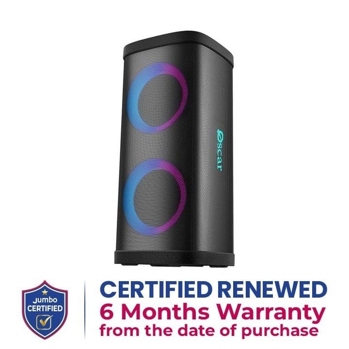 Oscar Party Speaker 40W with RGB Light and Wireless Mic 