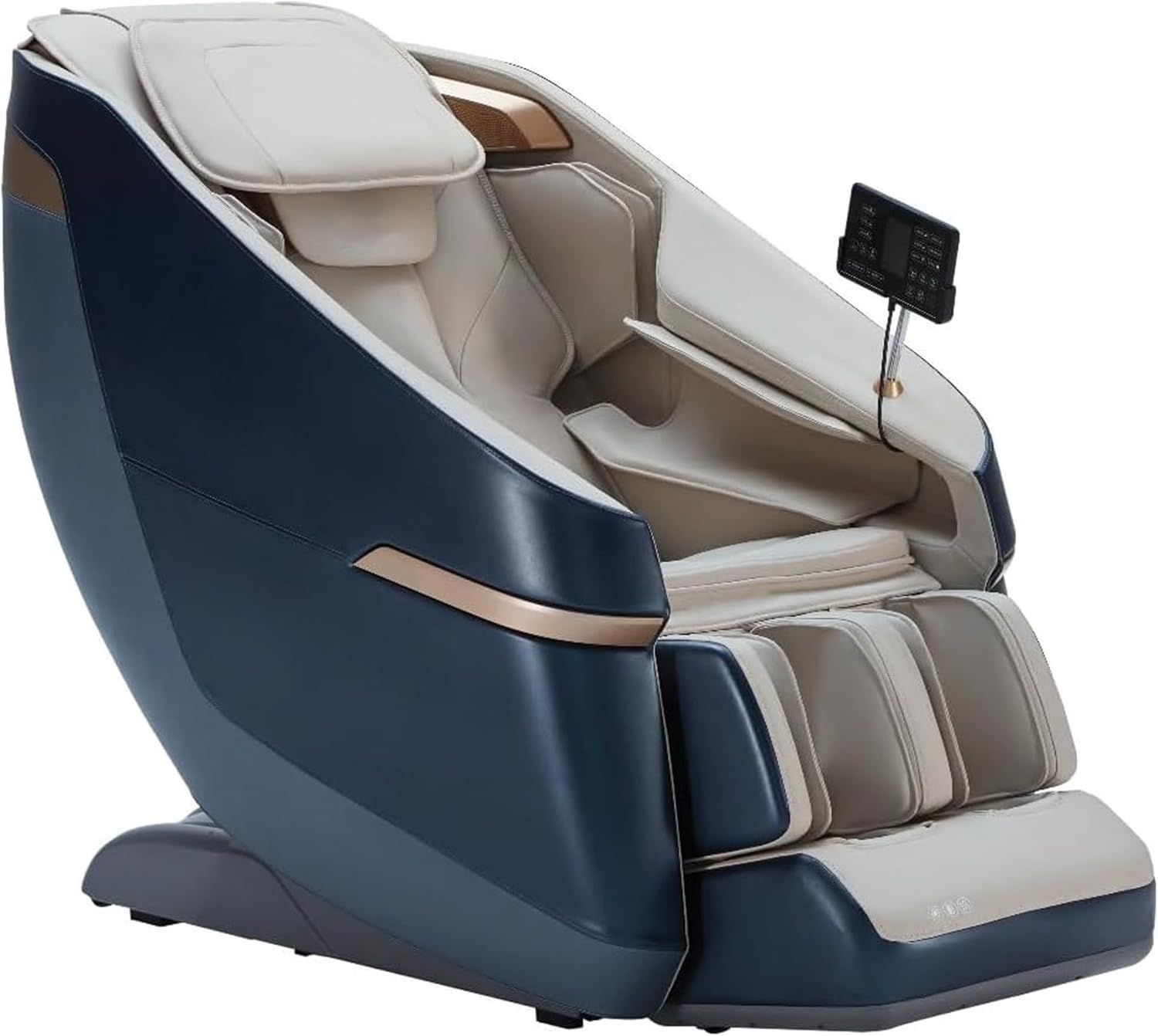 ROTAI Jimny Massage Chair, 8D SL Track Full Body Massage, Zero Gravity Recline, Heat Therapy, Airbags, Foot Rollers, Voice & Bluetooth Control | Blue - A36