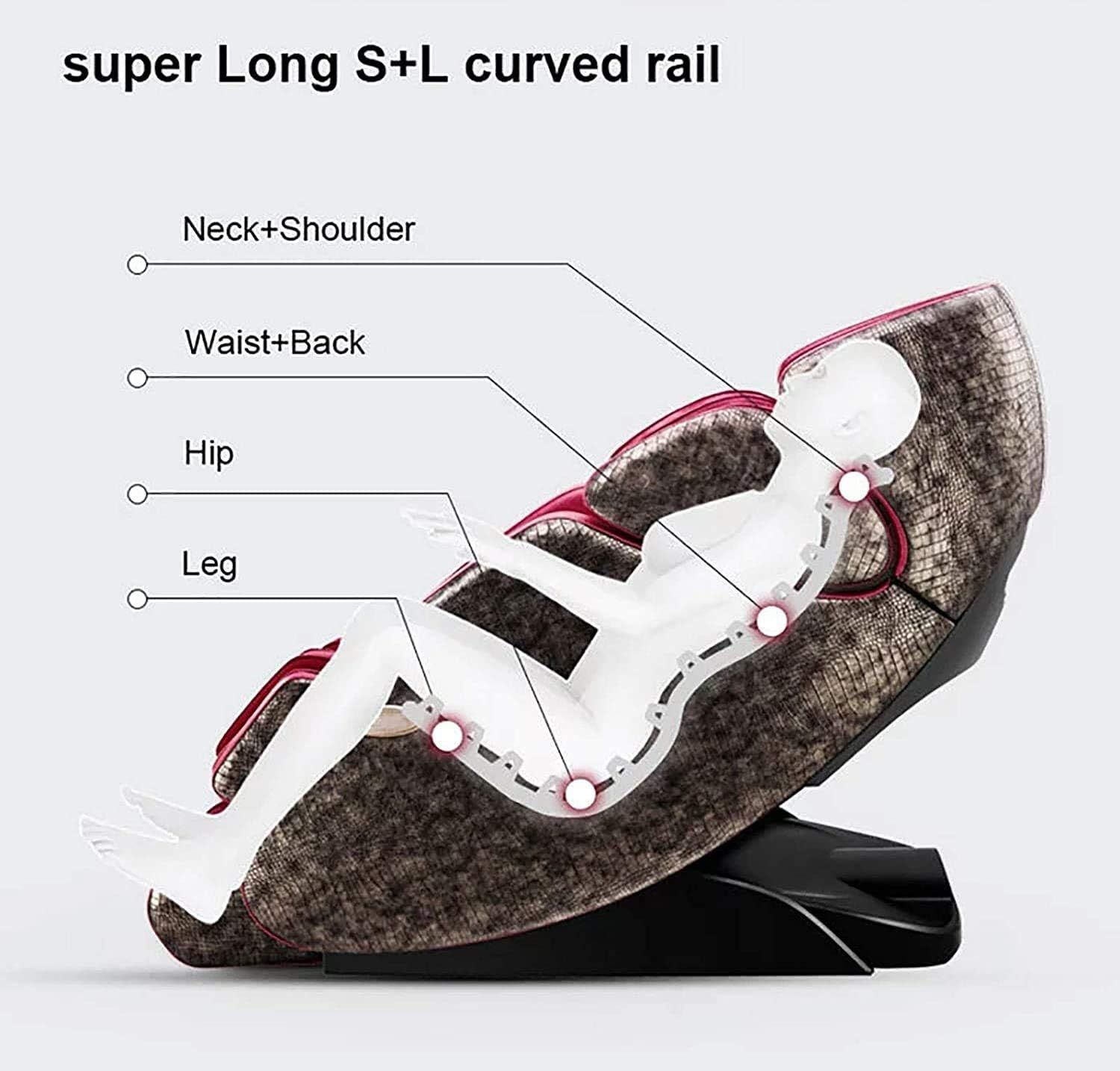 ROTAI Yoga Massage Chair with Zero Gravity, Shiatsu Kneading, Magnetic Heat Therapy, Full Body Relaxation & Intelligent Health Massage System | Red - RT7709