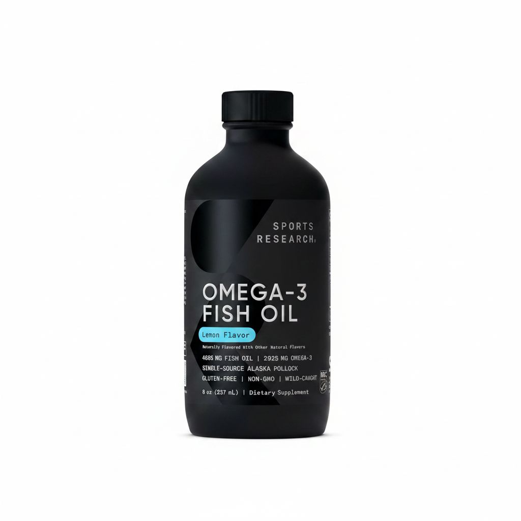 Sports Research Premium Omega-3 Fish Oil - Wild Caught Alaska Pollock - 4685mg