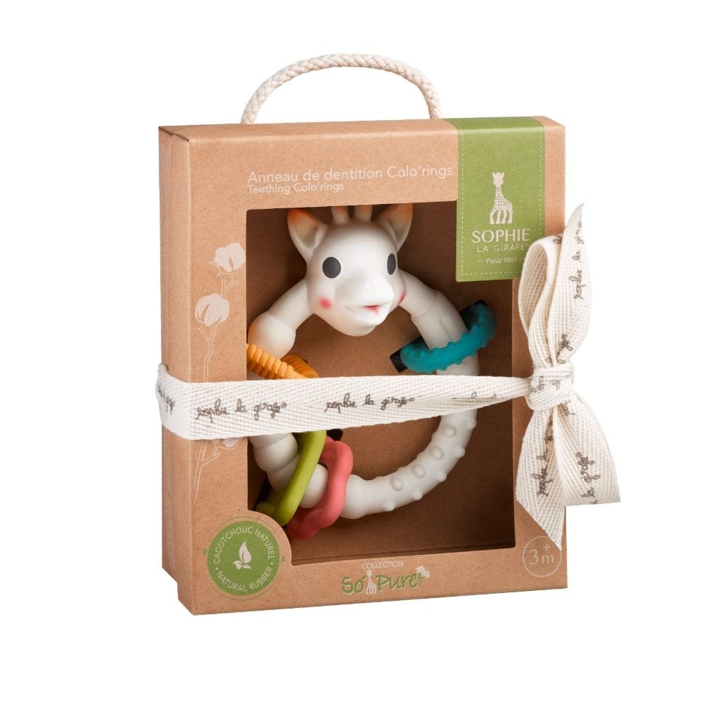 Sophie La Girafe Spine Motor Skills Wheel Baby Floor Toy 6+ Monthss, Early Exploration, Interactive Play, Fresh Touch Collection - Multicolour