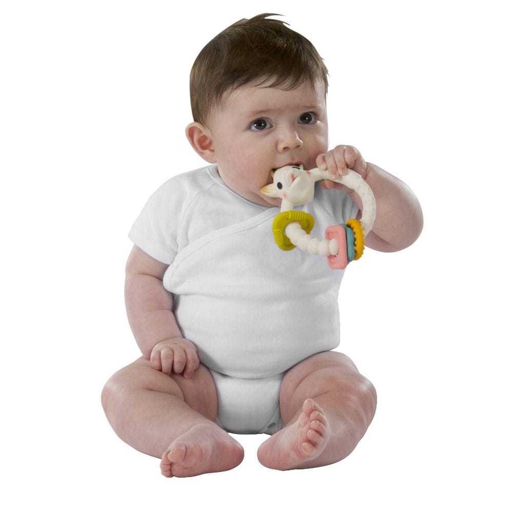 Sophie La Girafe Spine Motor Skills Wheel Baby Floor Toy 6+ Monthss, Early Exploration, Interactive Play, Fresh Touch Collection - Multicolour