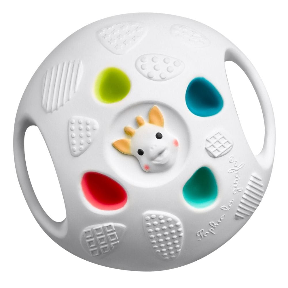 Sophie La Girafe So'pure Senso'Ball Gift Box With 2 Grip 3+ Monthss, Multi-textured, Stimulates Motor And Sensory Skills - Multicolour