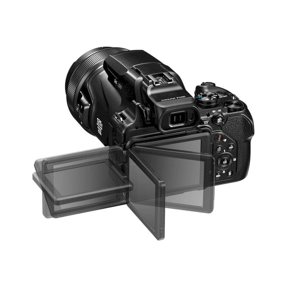 Nikon COOLPIX P1100 Superzoom Bridge Camera, 125x Optical Zoom, 16MP CMOS Sensor, 4K UHD Video & Dual Detect Optical VR | Black - 4960759916655