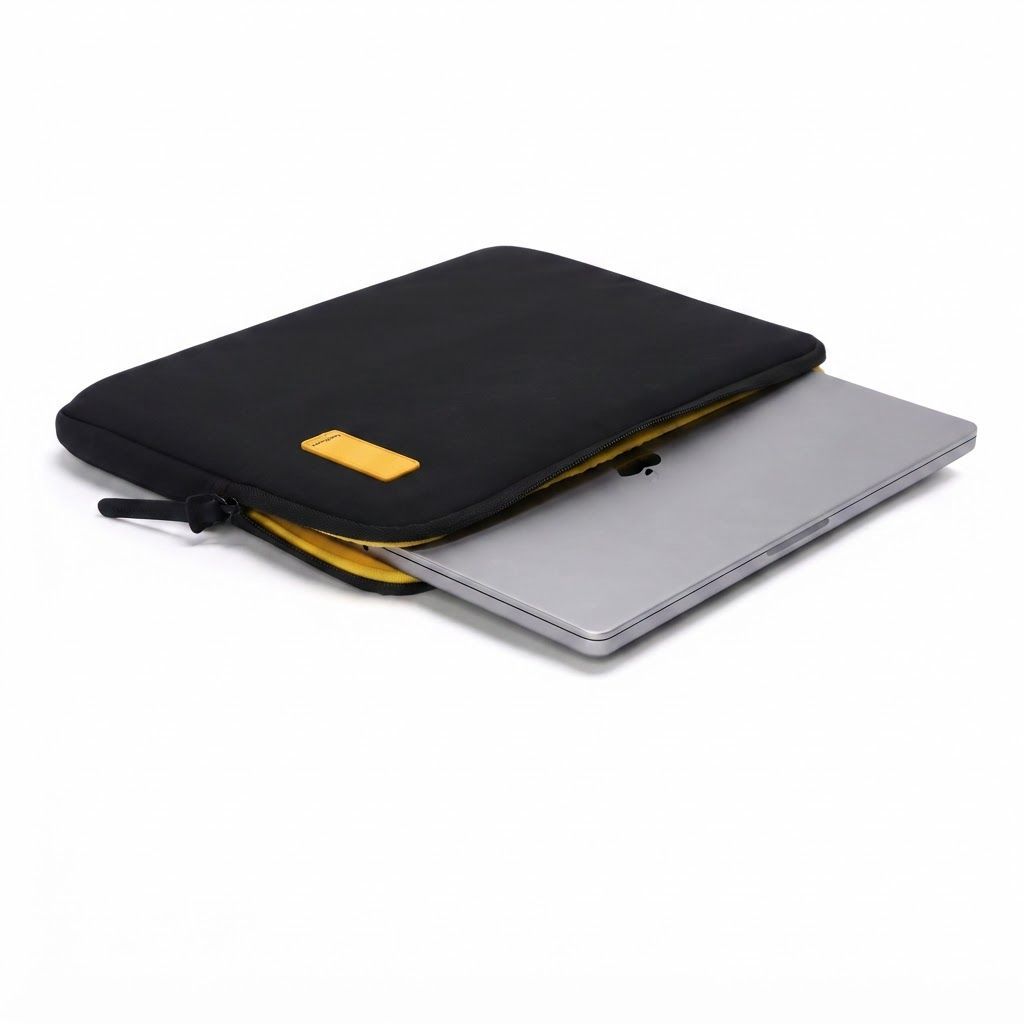 Mokobara Aisle Laptop Sleeve, 15.6 Inch MacBook & Laptop Case, Aerology Nylon, Lightweight | Black