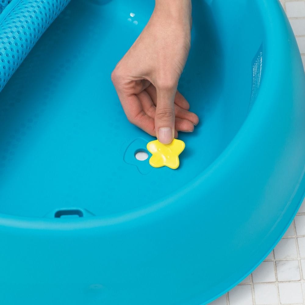 Skip Hop Moby Smart Sling 3 Stage Tub 0+ Monthss, Convenient And Space-Saving Design, Easy Transition For Sitters, Smart Sling For Adjustable Comfort - Blue