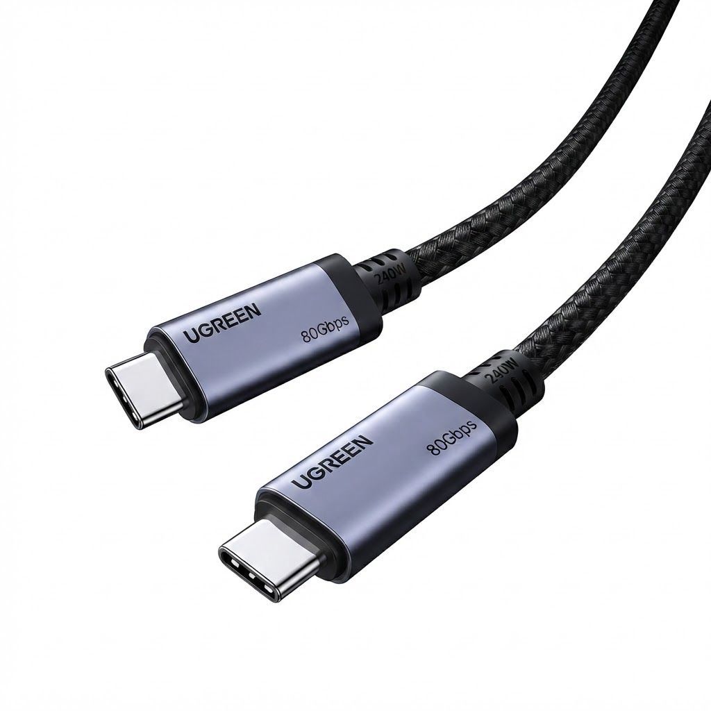 UGREEN 240W USB C Cable 1M, USB4 Gen4 80Gbps Data Transfer, 8K Video Output, PD 3.1 Fast Charging