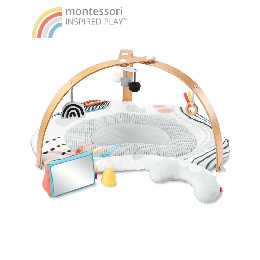 Skip Hop Discoverosity Montessori Inspired Gym Playmat  0-2 Years, 24+ Engaging Developmental Activities, 3 Ways to Play And Learn - Multicolour
