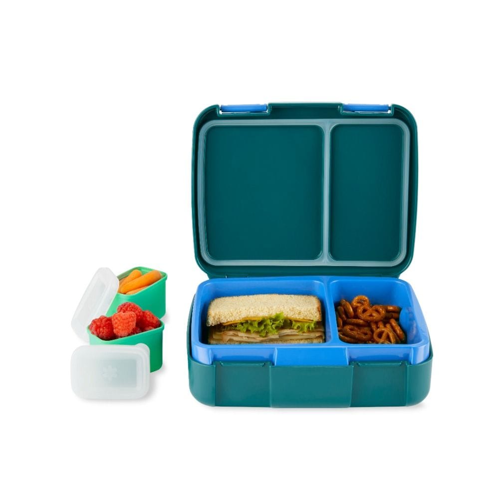 Skip Hop Truck Spark Style Bento Lunch Box 3+ Years, Easy Open And Close Latches, Flexible Carry Handle - Multicolour