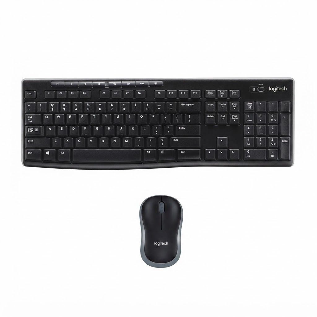 Logitech MK270 Wireless Keyboard and Mouse Combo - Reliable 2.4 GHz Connectivity, Long Battery Smooth Optical Tracking