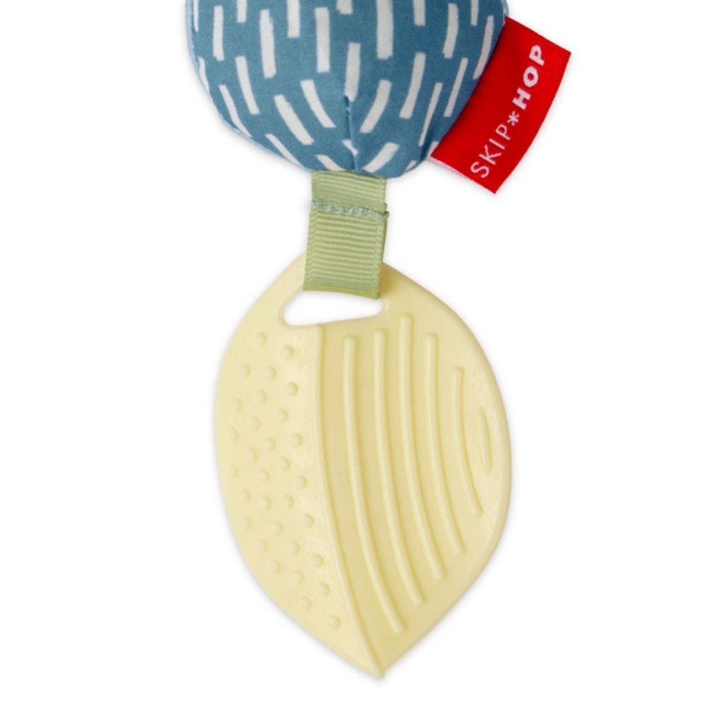 Skip Hop Bandana Buddies Chime And Teethe Elephant Toy 0+ Monthss, Multi-Textured Fabrics, Soothing Chime Sounds - Multicolour