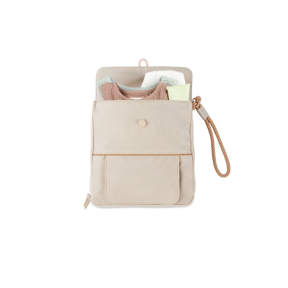 Skip Hop Clean Slate Changing Station Bag, Smart Storage Design, Wipeable And Durable Material, Magnetic Wipes Pocket - Oat