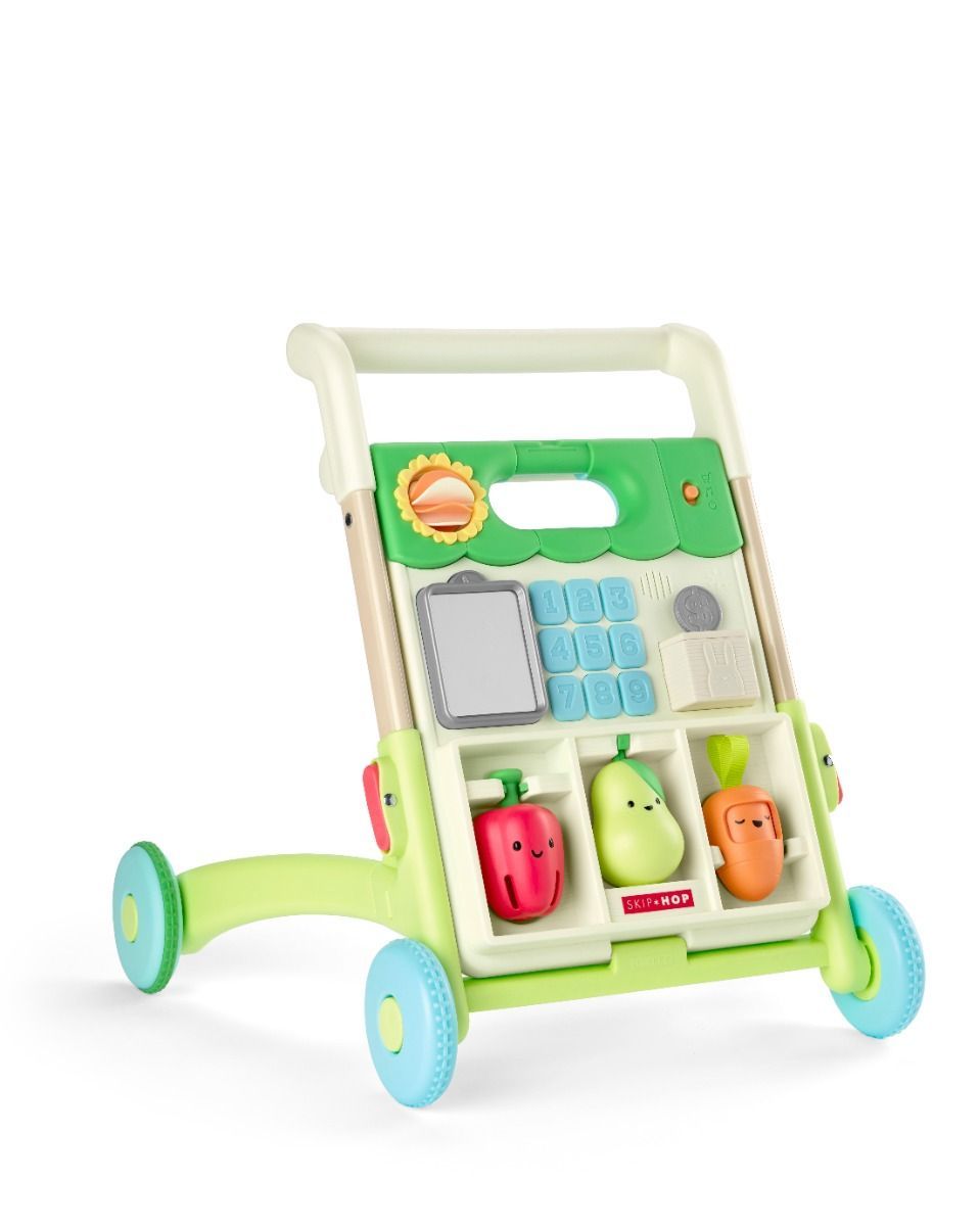 Skip Hop 5 In 1 Farmstand Activity Baby Walker 6+ Monthss, Songs And Sounds 3 Adjustable Handle Heights With Speed Control Switch - Multicolour
