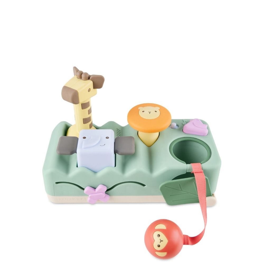 Skip Hop Geometric Wonders Musical Pounding Bench 6+ Monthss, Skill-Building Interactive Activities, Light-Up Musical Instruments - Multicolour