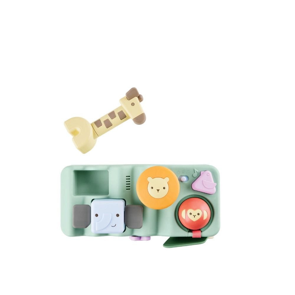 Skip Hop Geometric Wonders Musical Pounding Bench 6+ Monthss, Skill-Building Interactive Activities, Light-Up Musical Instruments - Multicolour