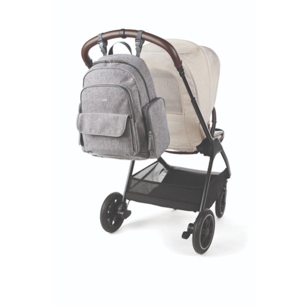 Skip Hop Luna Diaper Backpack, Spacious And Highly Organized Storage, Dedicated Functional Pockets, Includes Cushioned Changing Pad -  Gray