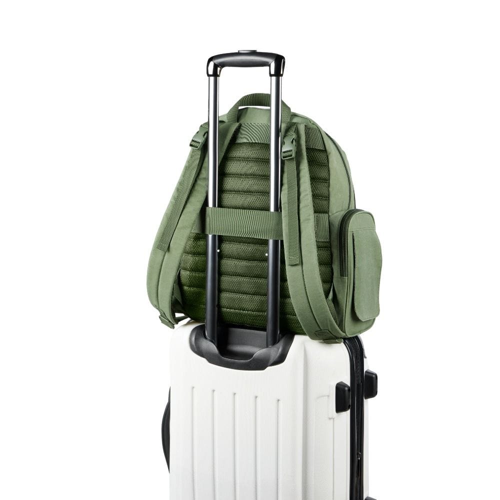 Skip Hop Luna Diaper Backpack, Spacious And Highly Organized Storage, Dedicated Functional Pockets, Includes Cushioned Changing Pad -  Sage
