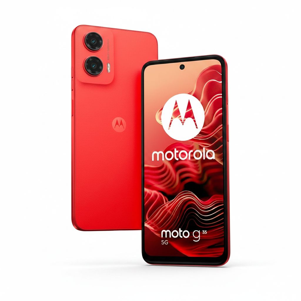 Motorola G35 5G - 8GB RAM, 128GB Storage, 6.7" FHD+ Display, Android 14 - Red
