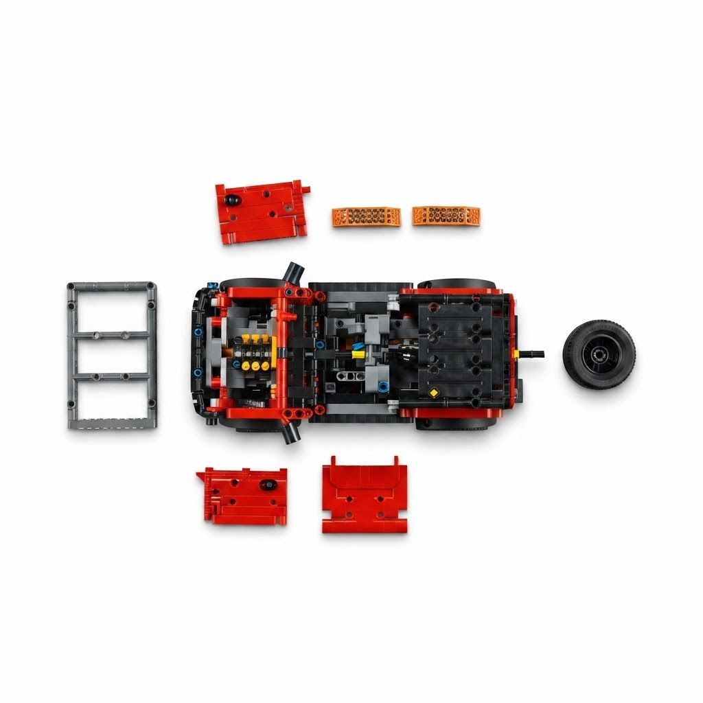 LEGO Technic Ford Bronco SUV Building Kit, Red Off-Road Model Car for Kids  9+ years | Red and Black