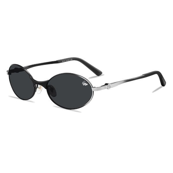 Belvoir & Co Sprint Black White Full Frame Sunglasses, Unisex UVA/UVB Protected Lenses, Stainless Steel Frame