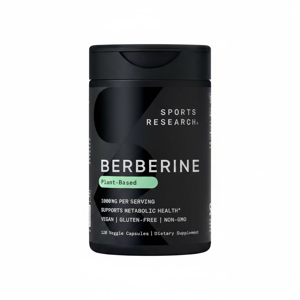 Sports Research Vegan Berberine 1000mg - Ayurvedic Metabolic Support