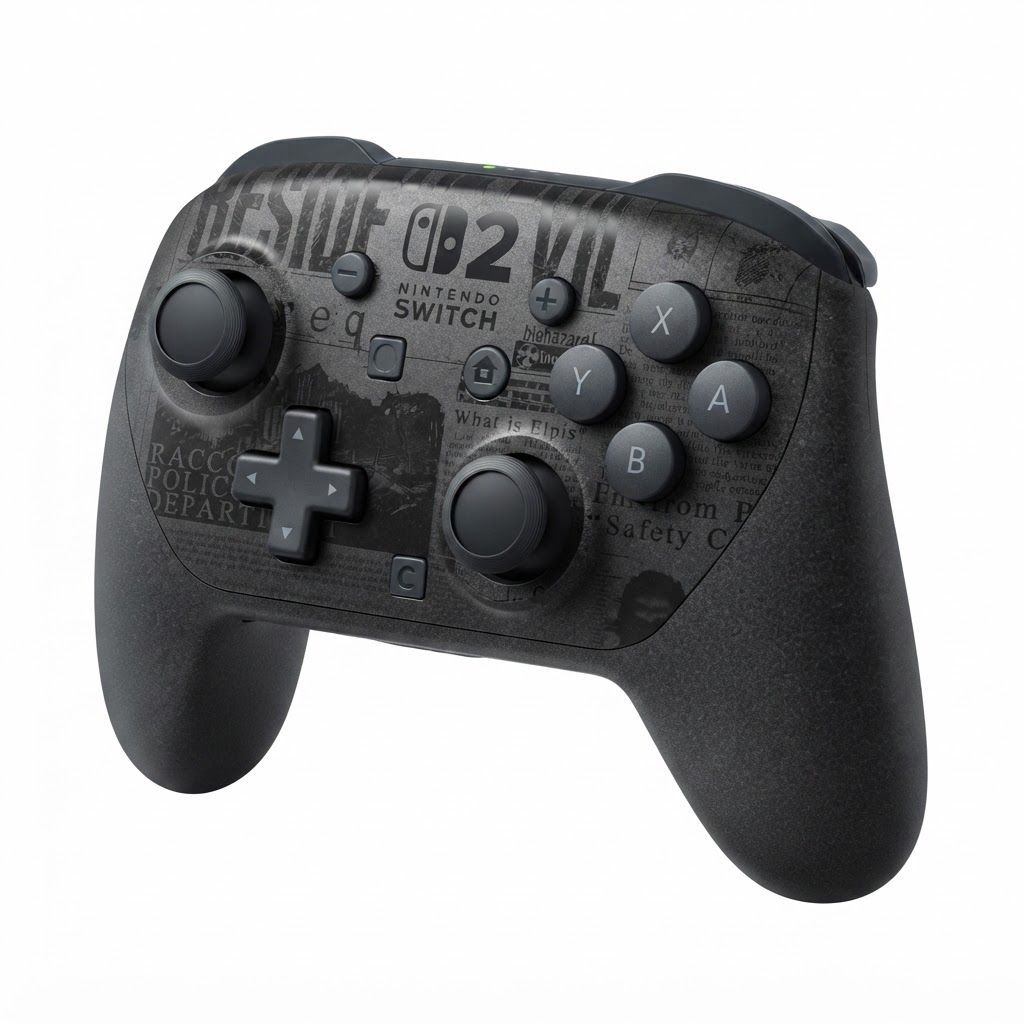 Nintendo Switch 2 Pro Controller Resident Evil Edition, Wireless Bluetooth Game Controller, Motion Controls, HD Rumble 2 & Programmable GL/GR Buttons | 45496321840