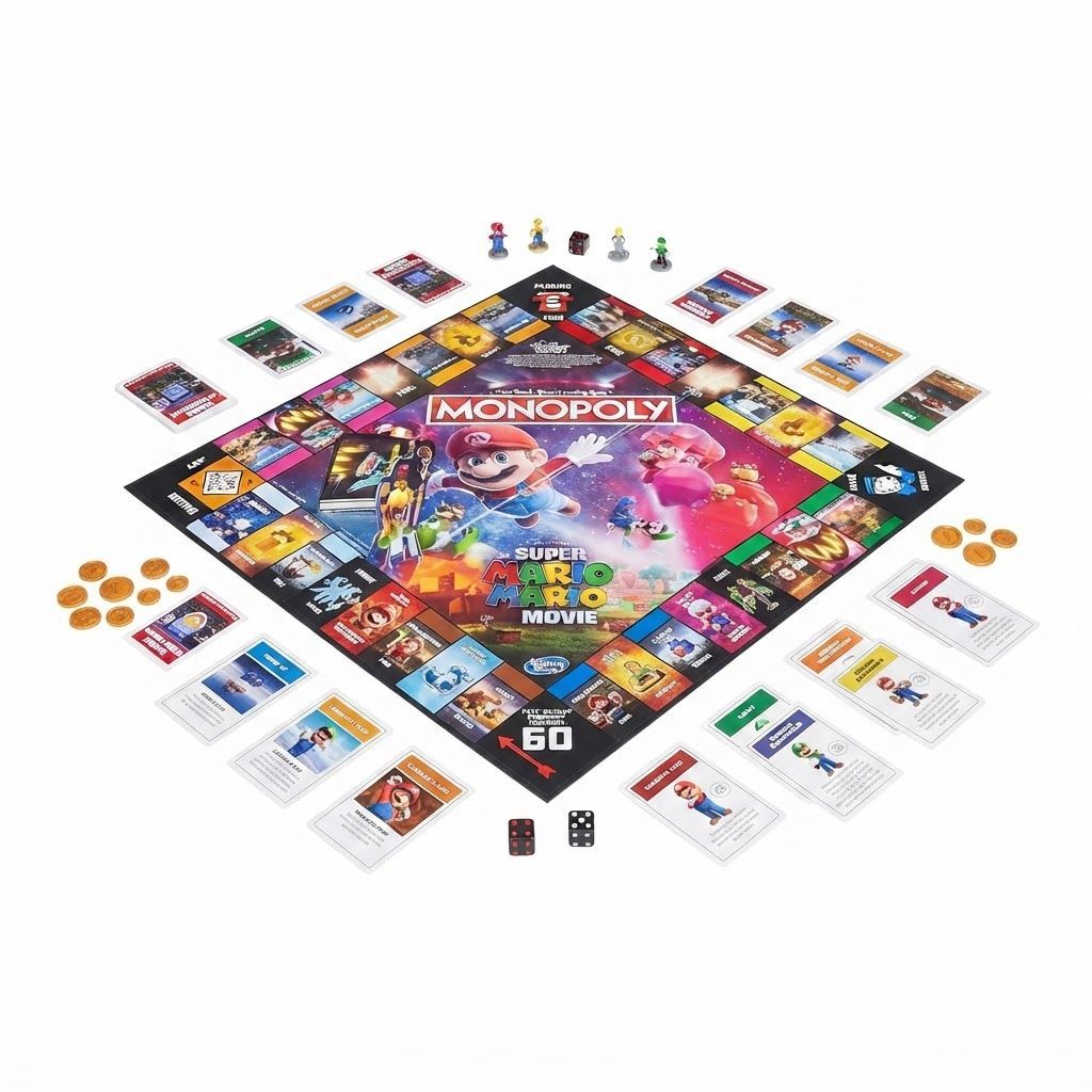 Monopoly: The Super Mario Galaxy Movie Edition Board Game - Fun Strategy Family Game for Kids  8 years and up, 2 to 6 Players