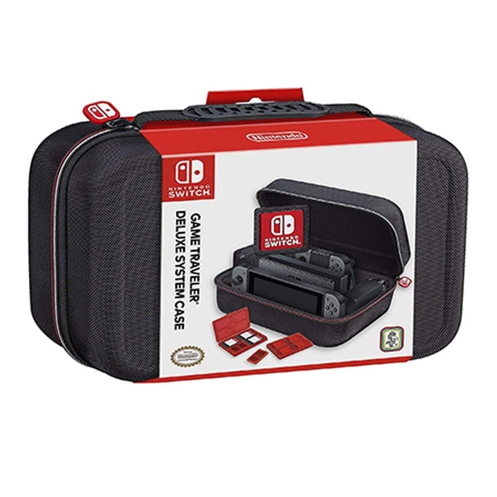 Nintendo Game Traveler Deluxe System Case for Switch 2, Hard Shell Protective Travel Case, Console & Accessory Storage | Black HL-009
