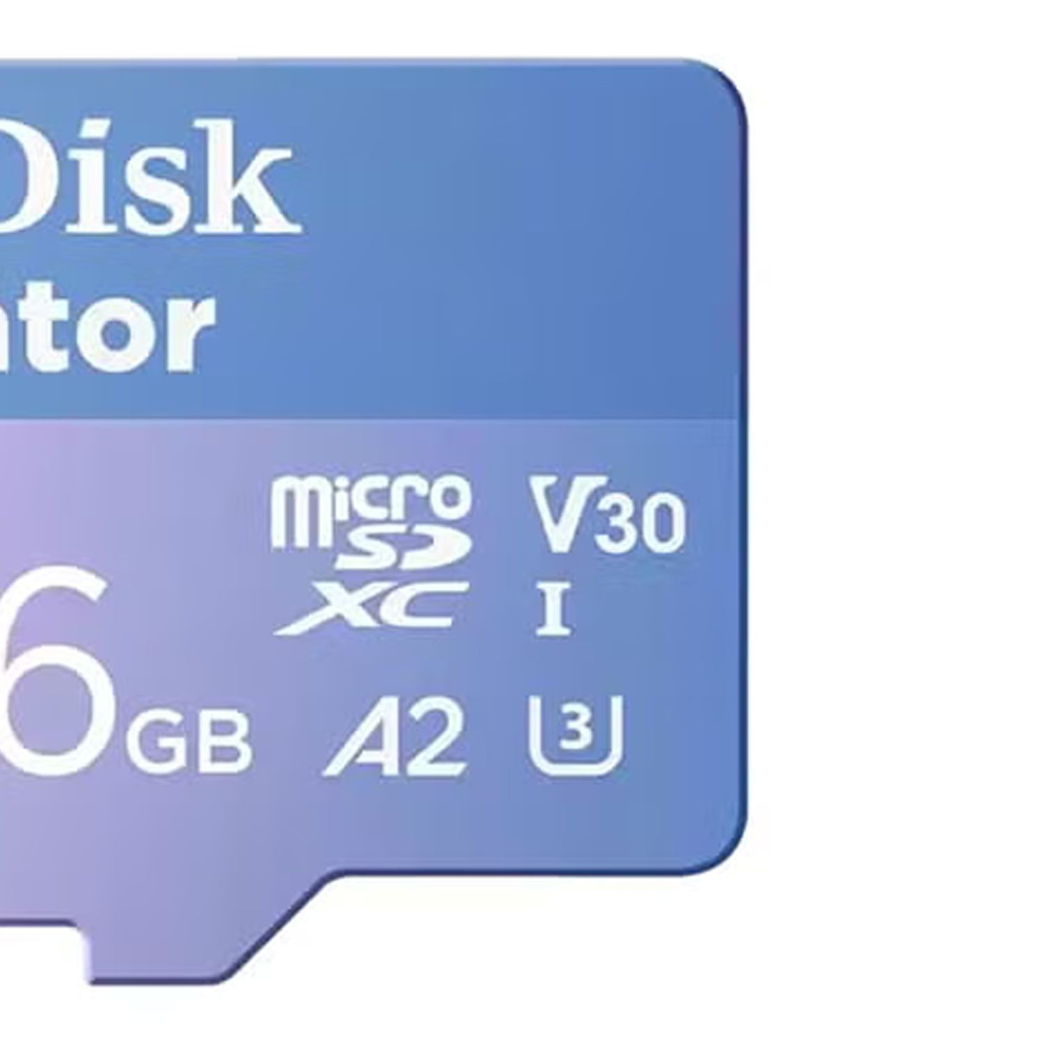سانديسك كرييتور microSD سعة 256 جيجابايت مع محول، بسرعة قراءة تصل إلى 190 ميجابايت/ثانية، أزرق