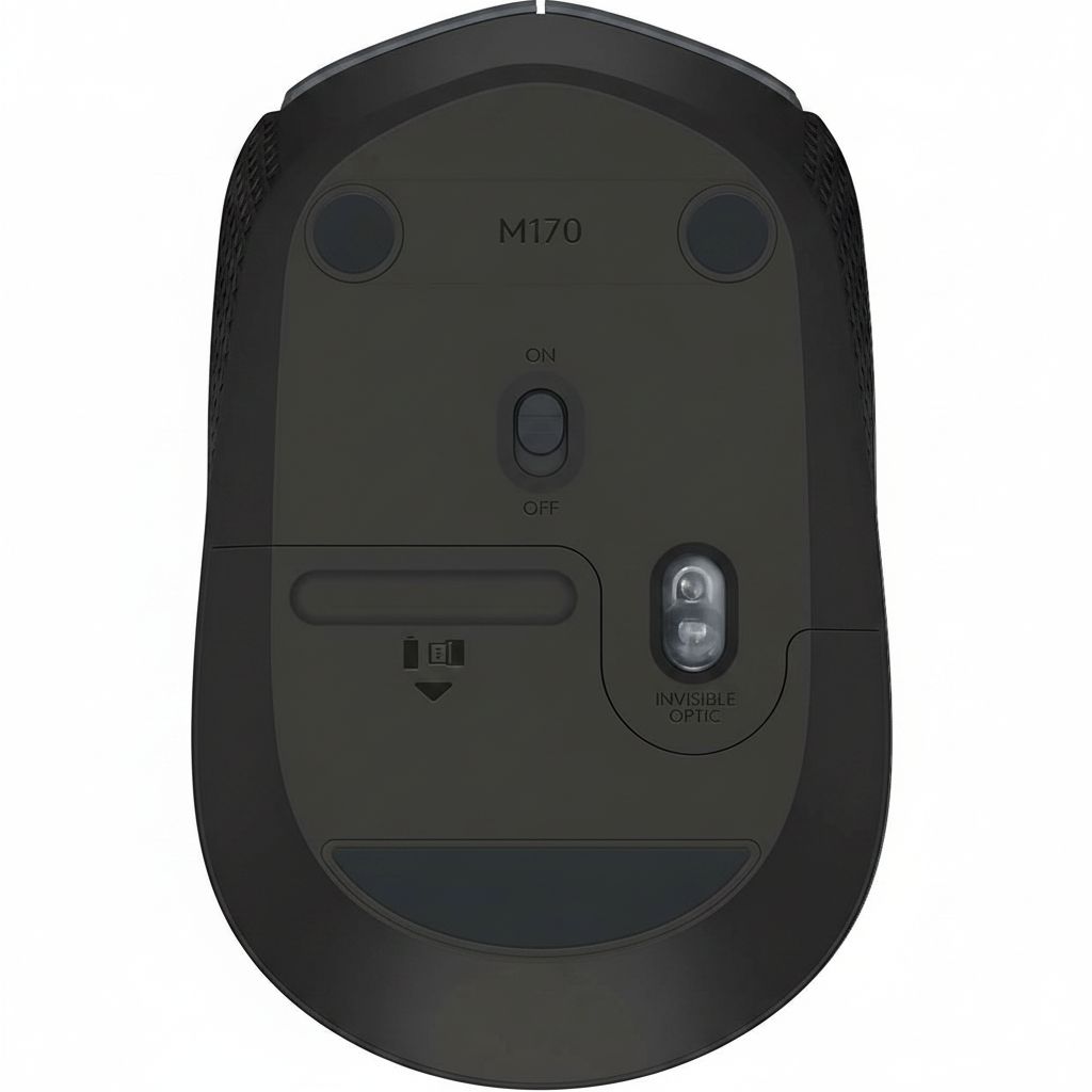 Logitech M171 Wireless Optical Tracking And Ambidextrous Mouse With Easy Install, 2.4GHz Wireless - Black