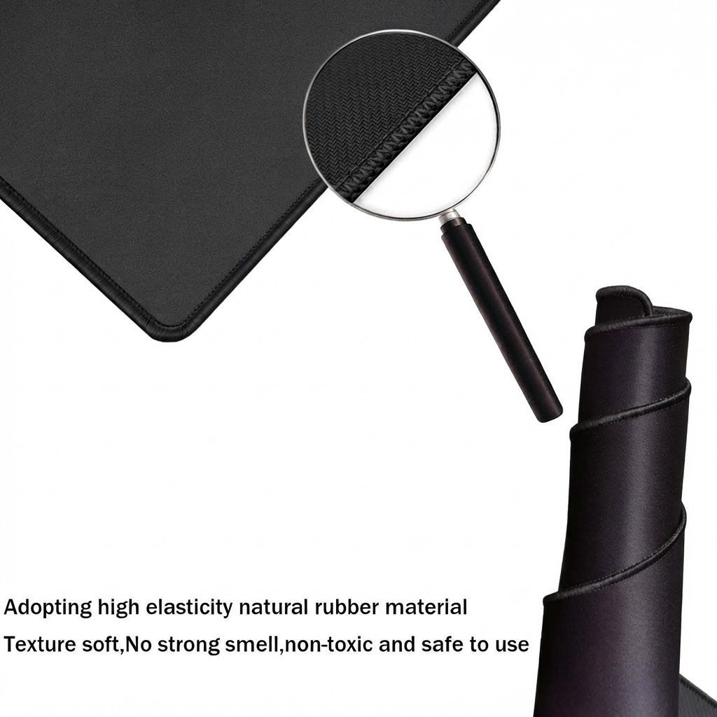 TEDNETGO XXL Extra Large Gaming Mouse Pad, Waterproof Non-Slip Desk Mat with Stitched Edges | Black