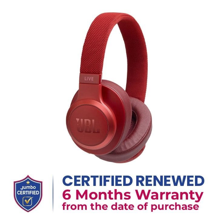 JBL Live Wireless Over-Ear Headphones - Red | 500BT