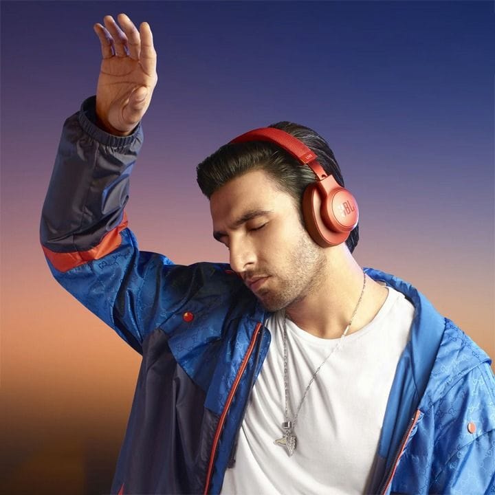 JBL Live Wireless Over-Ear Headphones - Red | 500BT