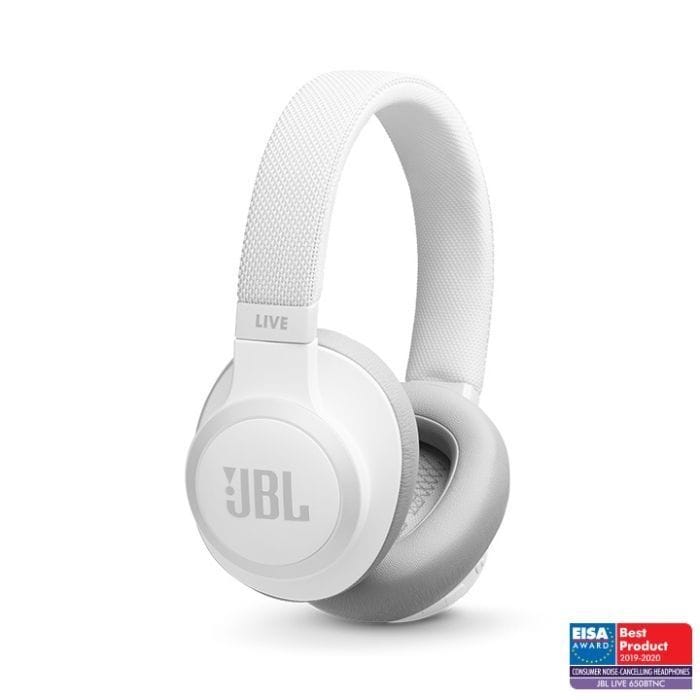 JBL LIVE Wireless Over-Ear Noise-Cancelling Headphones - White | 650BTNC