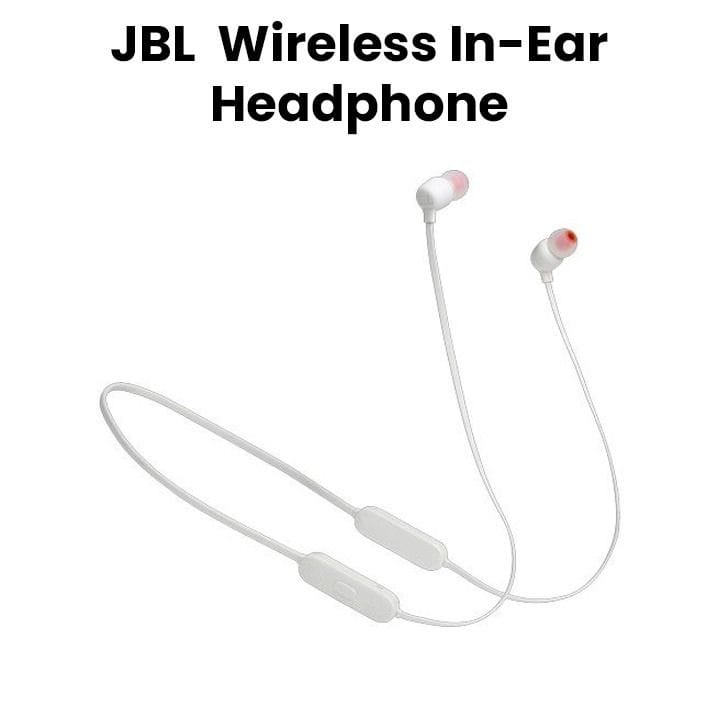 JBL Tune 125BT Wireless In-Ear Headphone with Powerful JBL Pure Bass Sound, Lightweight, Magnetic Cable Management - White - TUNE 125BT