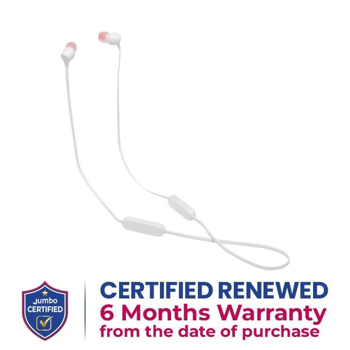JBL TUNE 125BT Wireless In-Ear Headphone - White