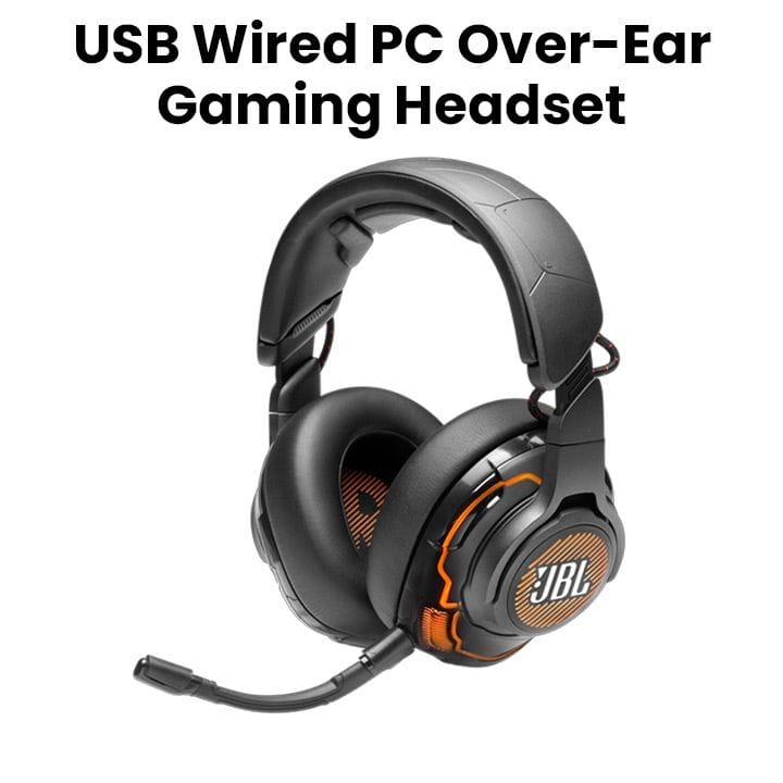 JBL Quantum ONE USB Wired PC Over-Ear Professional Gaming Headset