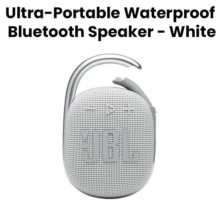 JBL CLIP 4 Ultra-Portable Waterproof Bluetooth Speaker - White