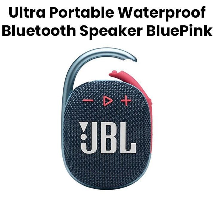 JBL CLIP 4 Ultra-Portable Waterproof Bluetooth Speaker - Blue and Pink