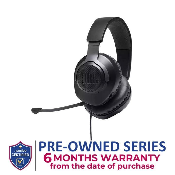 JBL Quantum 100 Wired Over-ear Gaming Headset with a Detachable Mic - Black
