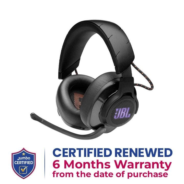 JBL Quantum 600 Wireless Over-ear Performance Gaming Headset with Surround Sound and game-chat balance dial - Black