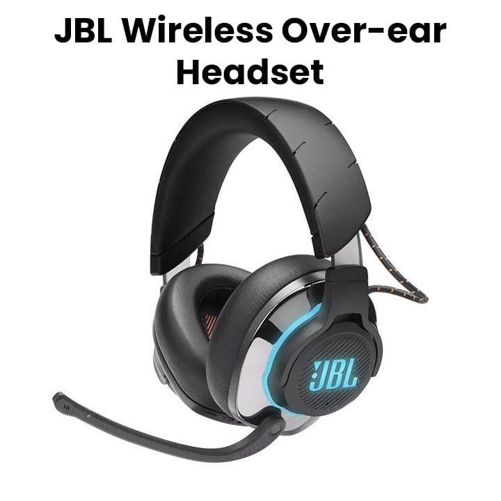 JBL Quantum 800 Wireless Over-ear Performance Gaming Headset with Active Noise Cancelling and Bluetooth 5.0 - Black