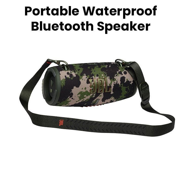 JBL Xtreme 3 Portable Bluetooth Speaker, Powerful Sound and Deep Bass, IP67 Waterproof, 15 Hours of Playtime, Powerbank - Camouflage - XTREME3
