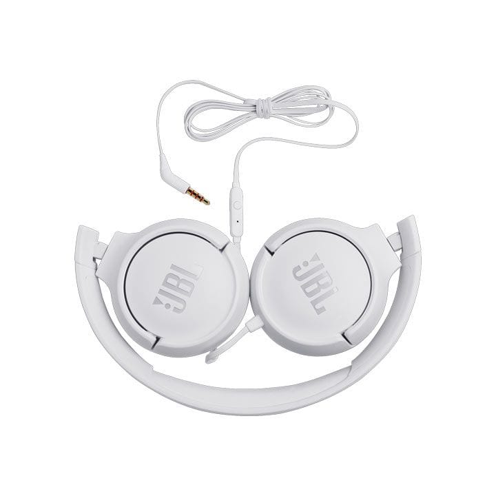 JBL Wired on-ear Headphones - White | TUNE 500