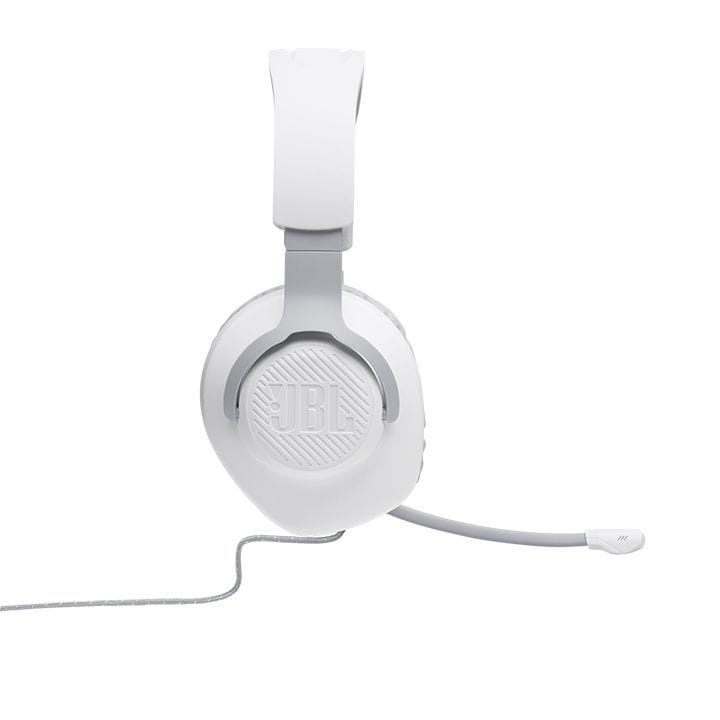 JBL Quantum 100 Wired Over-ear Gaming Headset with a Detachable Mic - White