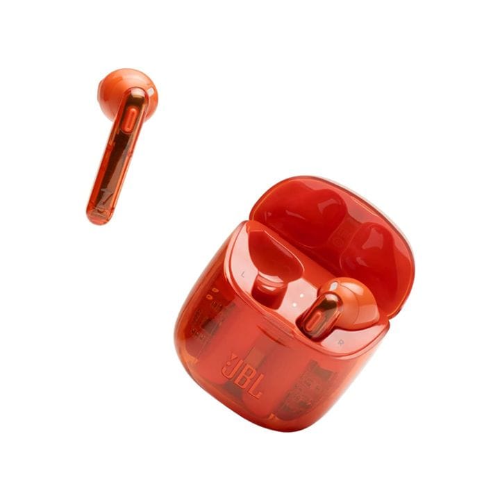 JBL Tune 225 True Wireless Earbuds with Powerful JBL Pure Bass Sound, Dual Connect, Native Voice Assistant - Ghost Orange - Tune 225TWS