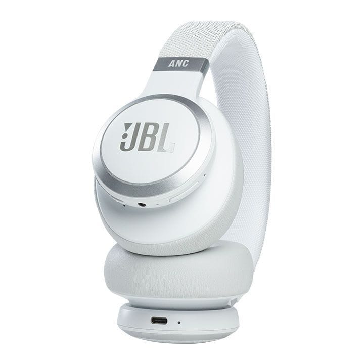 JBL Wireless Over-Ear Noise Cancelling Headphones - White | Live 660NC