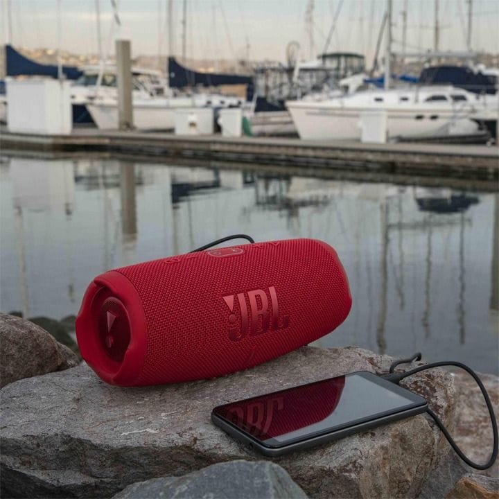 JBL CHARGE 5 Portable Waterproof Speaker with Powerbank - Red